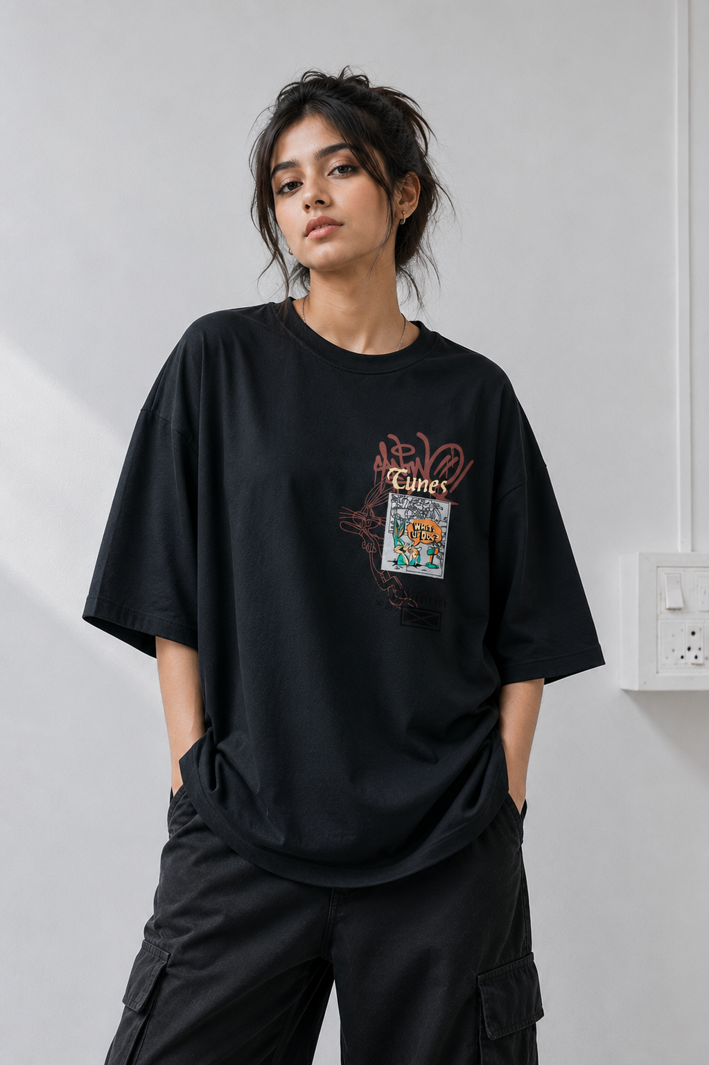 The Strangerz Store | LuxeSilk Chaos Oversized  T-Shirt