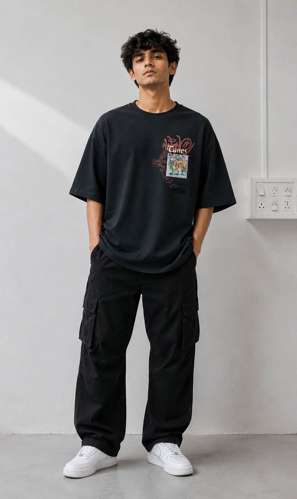 The Strangerz Store | LuxeSilk Chaos Oversized  T-Shirt