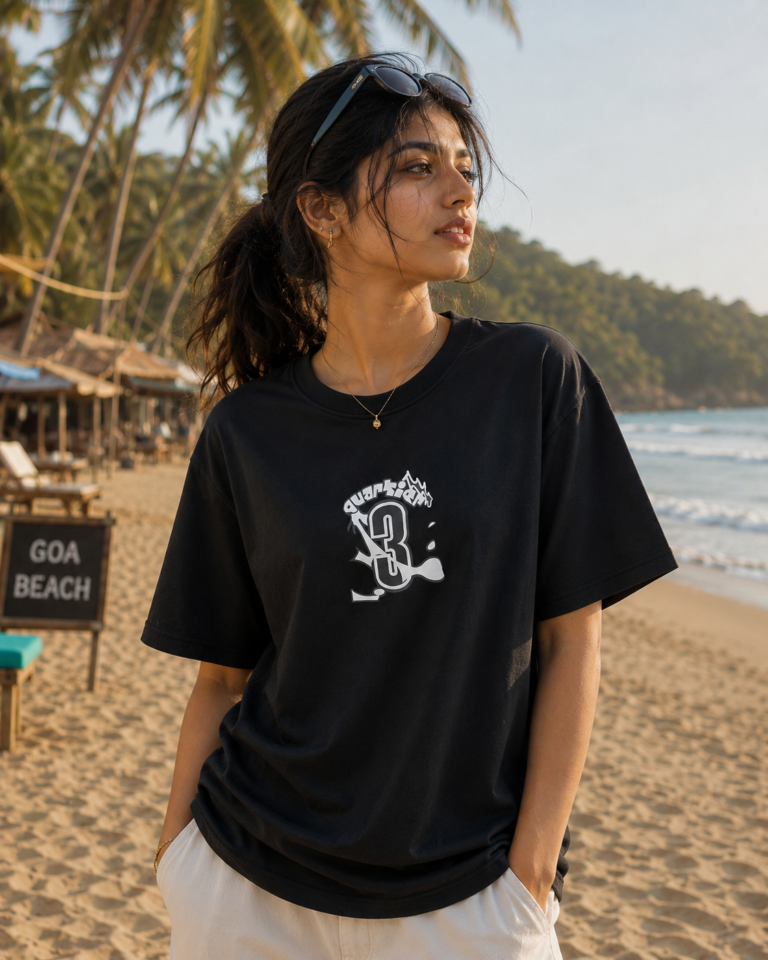 The Stranger'z Store Coastal Noir Oversized Tee
