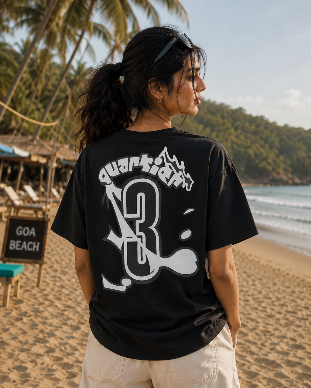 The Stranger'z Store Coastal Noir Oversized Tee