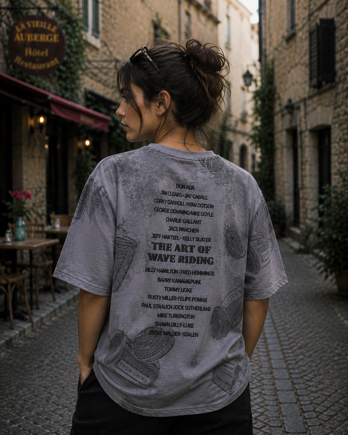 The Stranger'z Store Wave Ride Acid Wash T-Shirt – Ash Grey