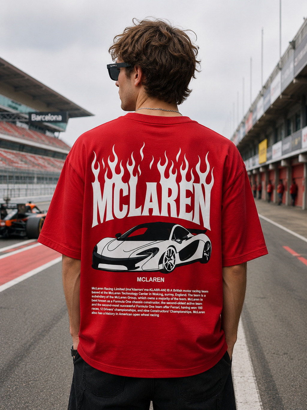 The Stranger'z Store Crimson Apex Oversized Tee