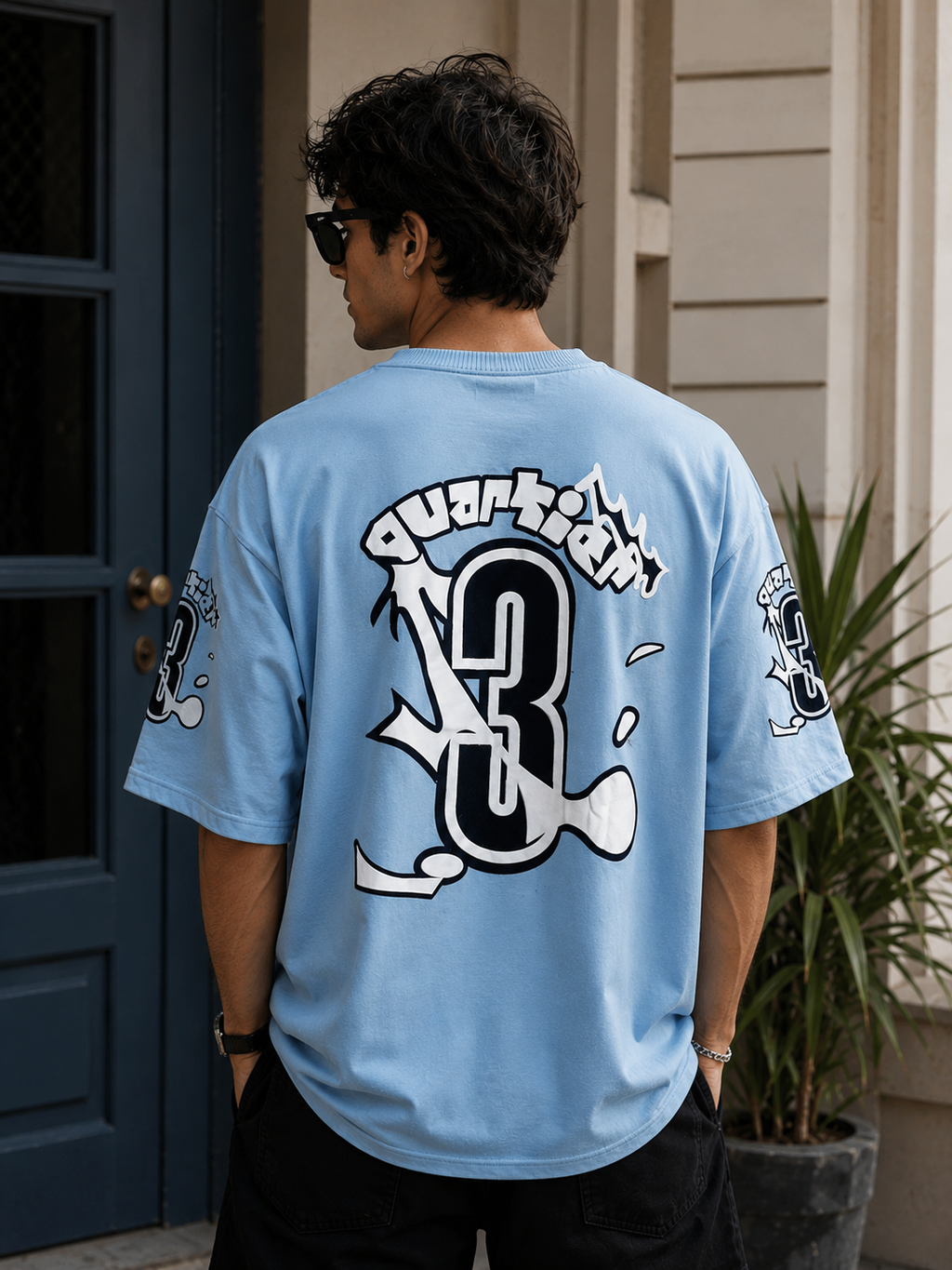 The Stranger'z Store Frost Sky Oversized Tee