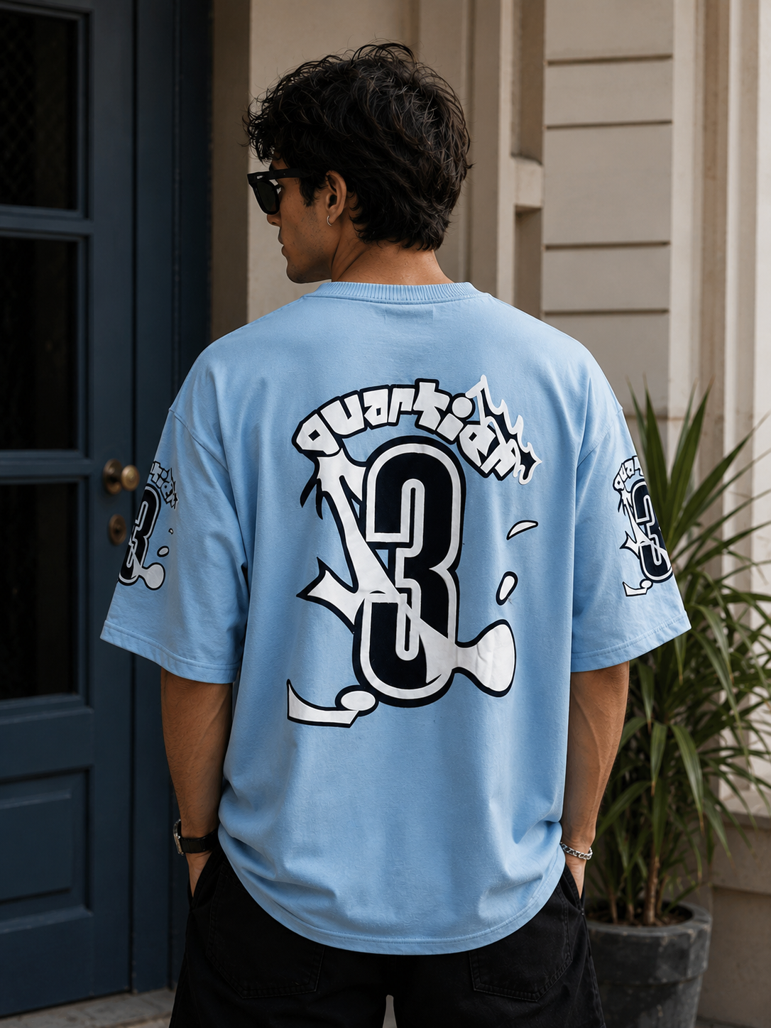 The Stranger'z Store Frost Sky Oversized Tee