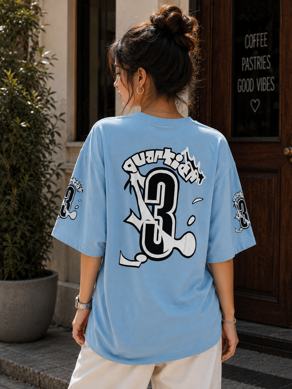 The Stranger'z Store Frost Sky Oversized Tee