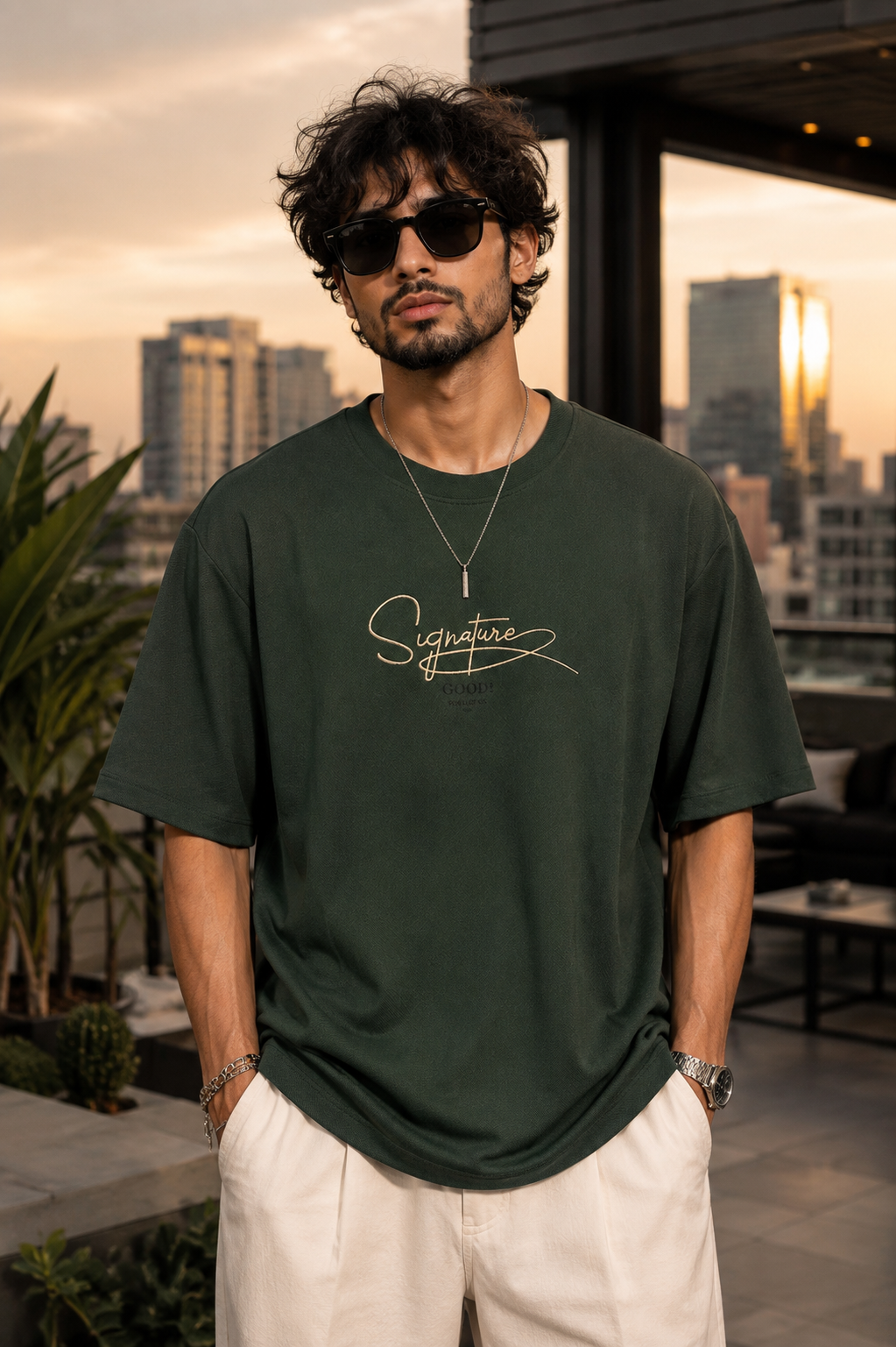 The Stranger'z  Signature Soul Oversized Tee – Forest Edition